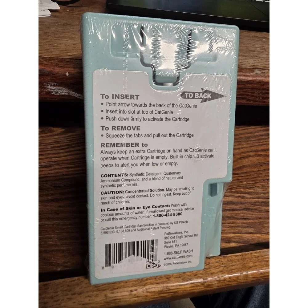 CatGenie Smart Cartridge SaniSolution 60 Washings 15 FL Oz for Cat LitterBox NEW